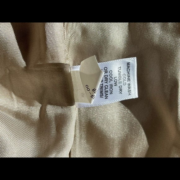 Banana Republic Plaid Trench Coat Sz M - Picture 5 of 7